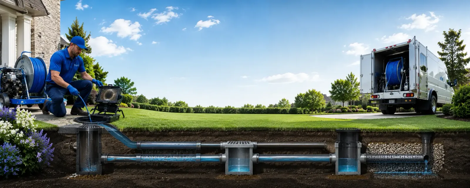 Outdoor drain cleaning information for Moscow, IA